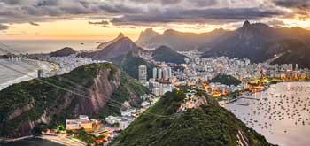 Sunset in Rio De Janeiro, Brazil