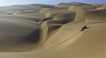 Going through namib desert